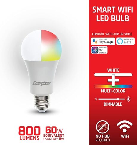 ENERGIZER A19 SMART BRIGHT RGB WHITE LED BULB in Saudi Arabia
