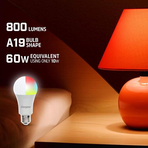 ENERGIZER A19 SMART BRIGHT RGB WHITE LED BULB in Saudi Arabia
