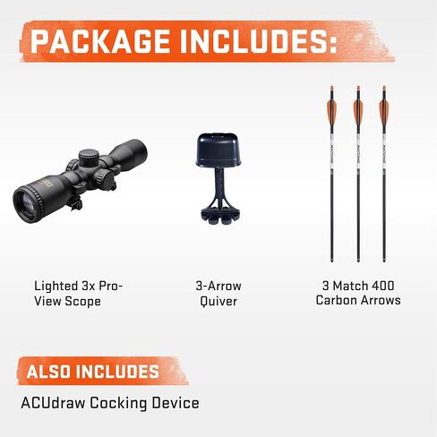Wicked Ridge by TenPoint Rampage XS Crossbow, Peak XT - 390 FPS - The Ultimate Affordable Hunting Machine - Includes Lighted 3X Pro-View Scope in Saudi Arabia
