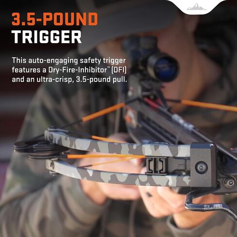 Wicked Ridge by TenPoint Rampage XS Crossbow, Peak XT - 390 FPS - The Ultimate Affordable Hunting Machine - Includes Lighted 3X Pro-View Scope in Saudi Arabia