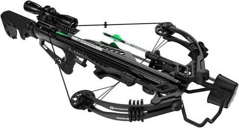 CenterPoint Tradition 405 Crossbow | Blazing 405 FPS velocity – Whisper silencing system – Clear illuminated scope included in Saudi Arabia