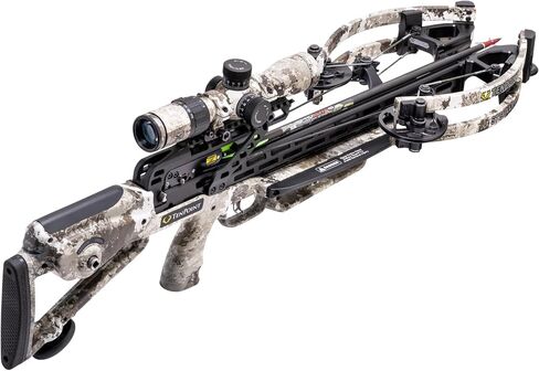 TenPoint Stealth 450 Crossbow، Veil Alpine - 450 إطارًا في الثانية - تتضمن نطاق EVO-X Marksman Elite بطول 100 ياردة، وACUslide و3 أسهم كربون Pro Elite 400 | نطاق EVO-X Marksman Elite بطول 100 ياردة، ACUslide، 3 أسهم كربون Pro Elite 400، 100 ياردة in Kuwait