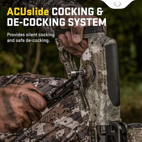 TenPoint Stealth 450 Crossbow، Veil Alpine - 450 إطارًا في الثانية - تتضمن نطاق EVO-X Marksman Elite بطول 100 ياردة، وACUslide و3 أسهم كربون Pro Elite 400 | نطاق EVO-X Marksman Elite بطول 100 ياردة، ACUslide، 3 أسهم كربون Pro Elite 400، 100 ياردة in Kuwait