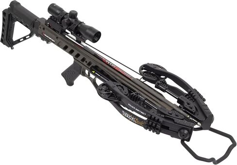 Killer Instinct Vital-X with Dead Silent Crank Crossbow Package. The Vital-X is a Top Crossbow for Hunting Deer or Your Favorite Game! | 75 inches axle-to-axle when cocked, making it in Kuwait