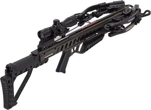 Killer Instinct Vital-X with Dead Silent Crank Crossbow Package. The Vital-X is a Top Crossbow for Hunting Deer or Your Favorite Game! | 75 inches axle-to-axle when cocked, making it in Kuwait