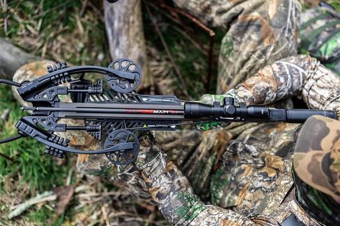 Killer Instinct Vital-X with Dead Silent Crank Crossbow Package. The Vital-X is a Top Crossbow for Hunting Deer or Your Favorite Game! | 75 inches axle-to-axle when cocked, making it in Kuwait