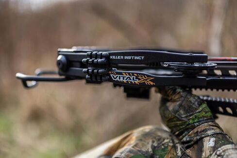 Killer Instinct Vital-X with Dead Silent Crank Crossbow Package. The Vital-X is a Top Crossbow for Hunting Deer or Your Favorite Game! | 75 inches axle-to-axle when cocked, making it in Kuwait