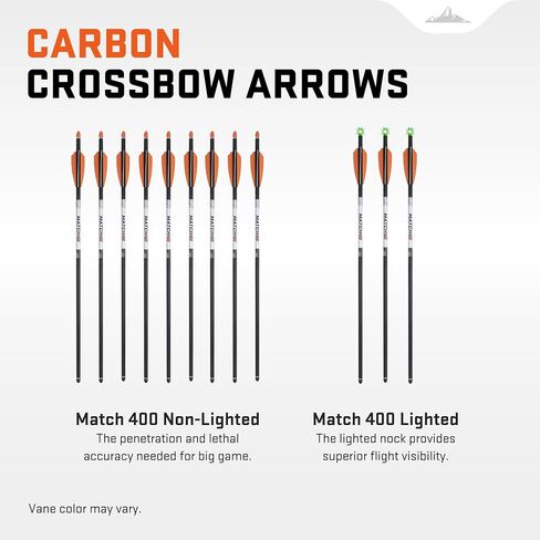Wicked Ridge by TenPoint RDX 410 Ready-to-Hunt Package - Includes Nine Match 400 Non-Lighted + Three Match 400 Lighted Arrows, Soft Case, Neoprene Sling, Premium Lubricant & String Wax & Conditioner | Match 400 Non-Lighted, Match 400 Lighted Arrows, Soft  in Saudi Arabia