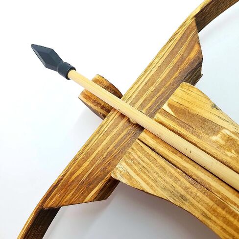 Adventure Awaits! - Handmade Crossbow Set - 10 Wood Arrows and Wood Quiver Included - for Outdoor Play in Saudi Arabia