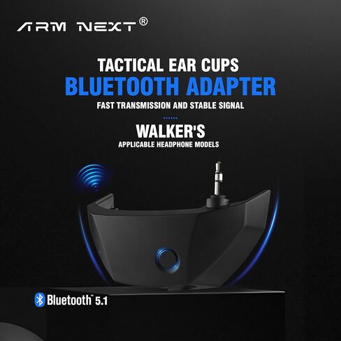 Bluetooth Adapter for Walker's Razor Earmuffs, 5.1 Bluetooth Receiver with TypeC Port, Rechargeable Bluetooth Accessories Compatible with Walker's Shooting Headphones in Kuwait