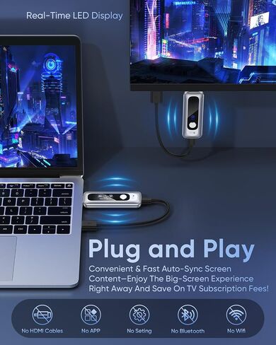 New Wireless HDMI Transmitter and Receiver 328FT/100M Portable Extender | Plug&Play with LED Display 4K Decode 1080P Output 2.4G+5G for Video and Audio to Monitor from Laptop/PC/Projector/TV Box in Saudi Arabia
