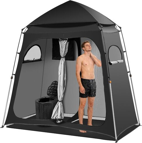 Camping Shower Tent, Pop Up Portable Outdoor Privacy Tent for Changing,Toilet,Bathroom in Kuwait