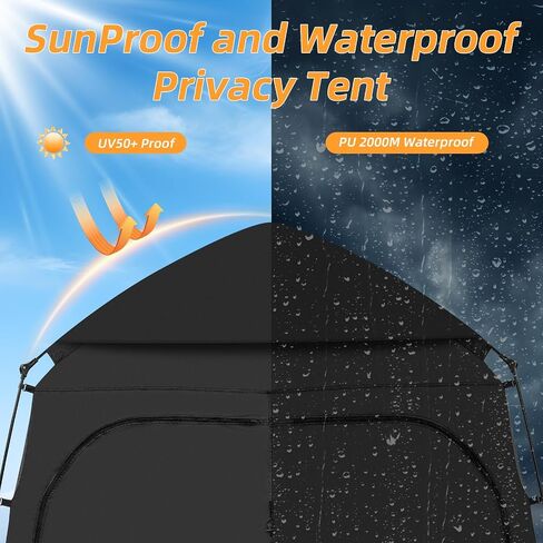 Camping Shower Tent, Pop Up Portable Outdoor Privacy Tent for Changing,Toilet,Bathroom in Kuwait