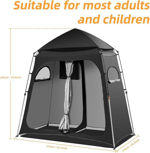 Camping Shower Tent, Pop Up Portable Outdoor Privacy Tent for Changing,Toilet,Bathroom in Kuwait