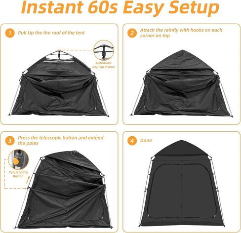 Camping Shower Tent, Pop Up Portable Outdoor Privacy Tent for Changing,Toilet,Bathroom in Kuwait