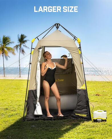 FanttikOutdoor Zeta A1 Pro Shower Tent 1 Rooms, Portable Privacy Shelter for Shower & Dressing, Instant Setup in 60 Seconds with Rainfly & Windproof, Ideal for Camping & Hiking, Fishing, Beach in Saudi Arabia