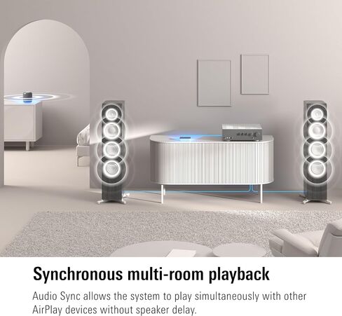 Eve Play (Apple Home) – Audio Streaming Interface for AirPlay | Upgrade to AirPlay audio streaming, Latency compensation, digital-to-analog converter, 3 audio outputs, 2.4/5 GHz Wi-Fi in Saudi Arabia