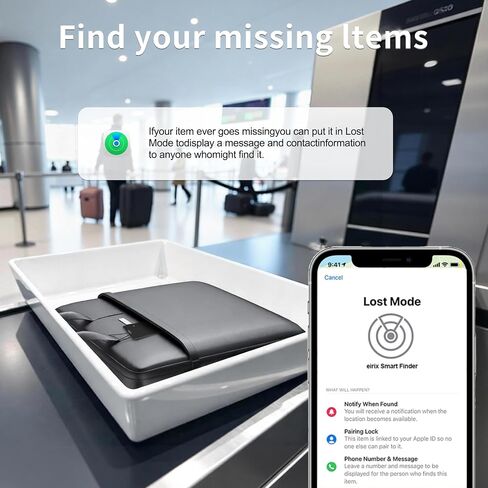 OTIC Slim Bluetooth Wallet Tracker, Tag for Apple Find My & Google Find Hub | 0.07in Ultra Slim Design, Dual System Tracking,Rechargeable Battery, Sound Alert, Waterproof Item Finder for Wallet & Luggage in Saudi Arabia
