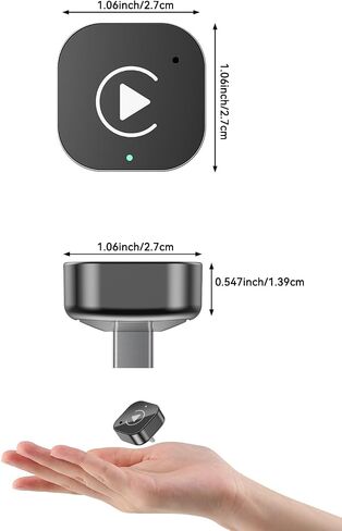 Wireless CarPlay Adapter USB C, Compact Android Auto Dongle | Direct USB-C plug-in converts factory wired CarPlay and Android Auto to wireless with 5GHz WiFi and auto reconnect. in Saudi Arabia