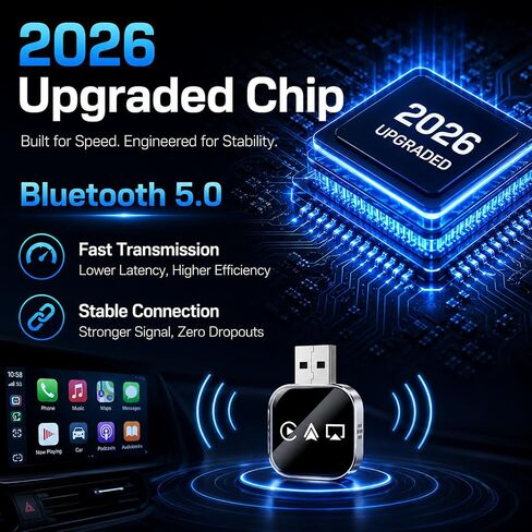 Car Accessories Screen Mirroring Adapter Auto Link Pro Carplay Movie Player 2026 TV for Apple Wireless Watch Bluetooth with iPhone Cute Gadgets Cool Electronics Automotive Video Drive in Saudi Arabia