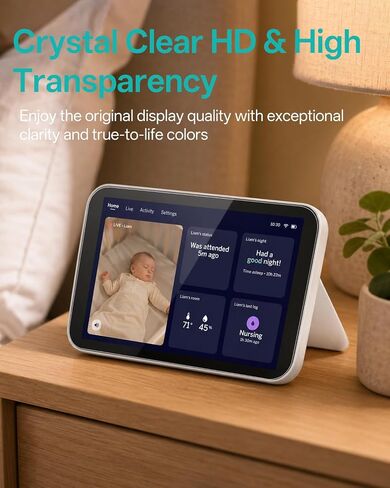Tiga 2 Pack Tempered Glass Screen Protector Compatible with Nanit 8" Display Screen, 9H Hardness HD Clear Protective Film, Scratch Resistant Touch Sensitive Cover for Baby Monitor Screen in Saudi Arabia