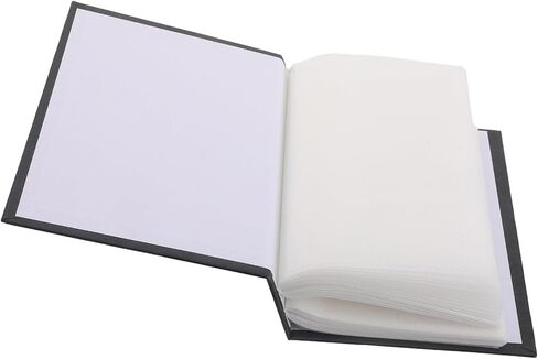 Slot Insert Photo Album Binder for Pictures and Postcards | Black Paper and Plastic Build, Easy-access Pages, Elegant Timeless Cover, Suited for Collectors in Saudi Arabia