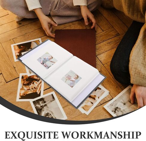 Slot Insert Photo Album Binder for Pictures and Postcards | Black Paper and Plastic Build, Easy-access Pages, Elegant Timeless Cover, Suited for Collectors in Saudi Arabia