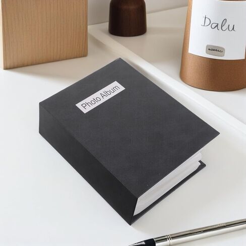 Slot Insert Photo Album Binder for Pictures and Postcards | Black Paper and Plastic Build, Easy-access Pages, Elegant Timeless Cover, Suited for Collectors in Saudi Arabia