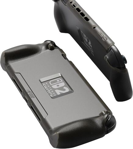 Savage Raven by Skull & Co. StandGrip for Nintendo Switch 2 : A Soft Protective Case with Textured Grips Full Protection and Stand, Shock-Absorption Non-Slip and Anti-Scratch Cover - Black in Saudi Arabia