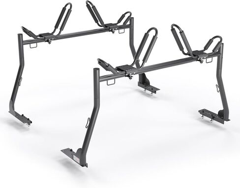 Model X35 Truck Rack with 8 Non-Drilling C-Clamps and 2 Sets Kayak J-Racks with Ratchet Lashing Straps & Ratchet Bow and Stern Tie Down Straps in Kuwait