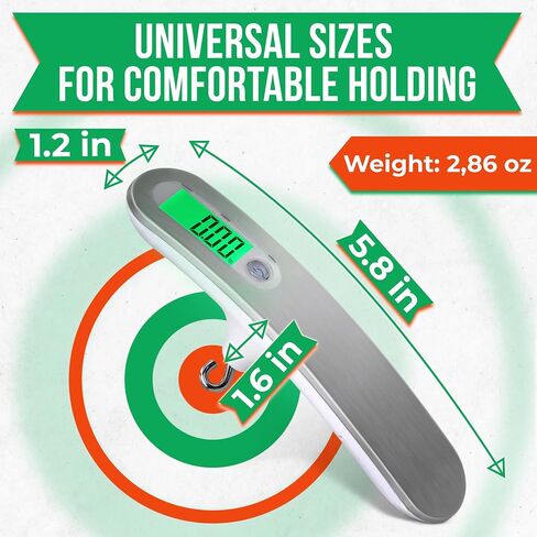 Digital Bow Scale for Draw Weight - 110LBS/50KG Recurve/Compound Bow Draw Weight Scale Handheld with LCD Display, 6 Measuring Units, High Precision Sensor - Easy to Use for Beginners & Professionals in Saudi Arabia