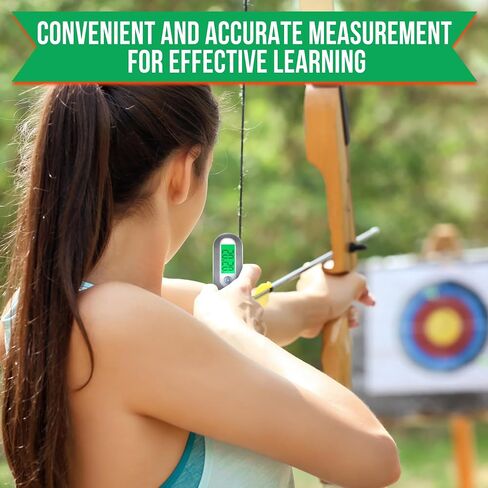 Digital Bow Scale for Draw Weight - 110LBS/50KG Recurve/Compound Bow Draw Weight Scale Handheld with LCD Display, 6 Measuring Units, High Precision Sensor - Easy to Use for Beginners & Professionals in Saudi Arabia