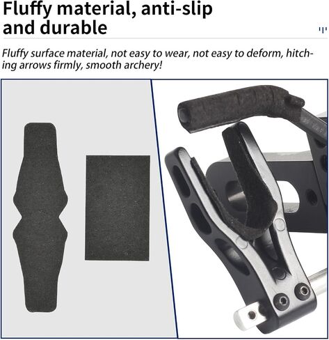 SPG Felt for Arrow Rest - 2 Set Archery Arrow Rest Felt Tapes with 2 Arrow Holder Pads Adhesive Drop Away Arrow Rest Felt Sticker for Compound Bow Arrow Rest in Kuwait