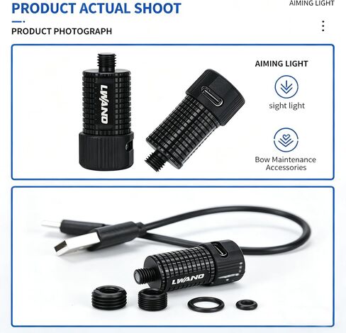 Rechargeable Archery Compound Bow Sight Light, 3 Brightness Levels | Bow maintenance Accessories Ensures Compound Bow Sight Light Performance for archery hunting practice in Saudi Arabia
