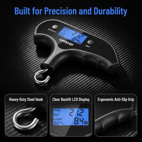 Archery Compound Bow Scale, Max 110lbs/50kg | Portable Digital Archery Compound Bow Scale, Accurate Up to 110lbs/50kg, Ideal for Hunters & Archers Practice in Saudi Arabia