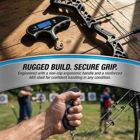 Archery Compound Bow Scale, Max 110lbs/50kg | Portable Digital Archery Compound Bow Scale, Accurate Up to 110lbs/50kg, Ideal for Hunters & Archers Practice in Saudi Arabia