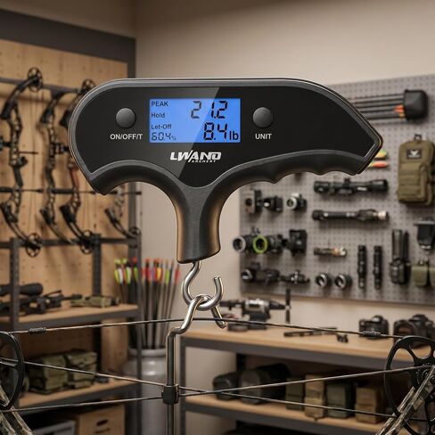 Archery Compound Bow Scale, Max 110lbs/50kg | Portable Digital Archery Compound Bow Scale, Accurate Up to 110lbs/50kg, Ideal for Hunters & Archers Practice in Saudi Arabia