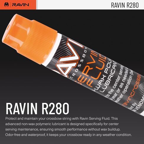 RAVIN Polymeric Crossbow String Serving Fluid | Eight Gram Squeeze Bottle Liquid - Non Wax Polymeric Formulation - Extends Center Serving Lifecycle in Saudi Arabia
