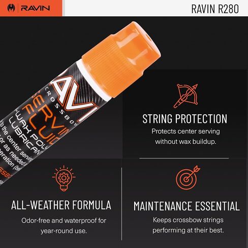 RAVIN Polymeric Crossbow String Serving Fluid | Eight Gram Squeeze Bottle Liquid - Non Wax Polymeric Formulation - Extends Center Serving Lifecycle in Saudi Arabia