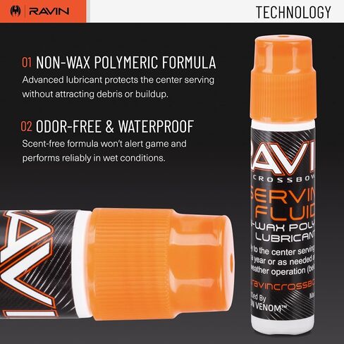 RAVIN Polymeric Crossbow String Serving Fluid | Eight Gram Squeeze Bottle Liquid - Non Wax Polymeric Formulation - Extends Center Serving Lifecycle in Saudi Arabia
