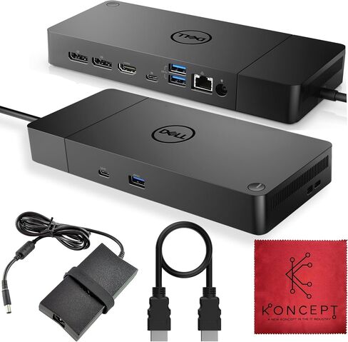 Dell WD19S Docking Station Dual Monitor - 180W USB-C Dock, HDMI DisplayPort | Features mini-DisplayPort, 2x USB-C & 3x USB-A 3.0 for full expansion in Saudi Arabia