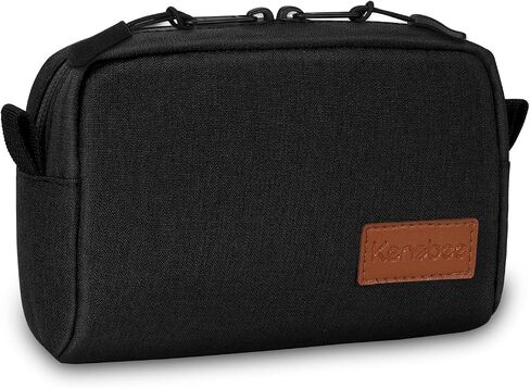 EDC Belt Pouch for Men Women, Black | Water Resistant, Heavy Duty Nylon, Waist Pack Bag, Double YKK Zippers, Traveling, Hiking, Outdoors in Saudi Arabia