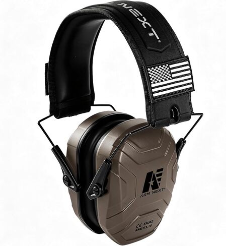 Noise Reduction Ear Muffs,Foldable Shooting Ear Protection | NRR 26dB Lightweight Passive Earmuffs for Hunting, Gun Range - Adjustable Hearing Protection with Comfortable Rubber Coating in Kuwait