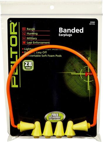 Peltor Sport Banded Style Hearing Protector, 3 Pair, Noise Reduction Rating (NRR) 28 dB, Lightweight Ear Muffs Alternative, Soft & Comfortable Plugs, Ideal For Range, Shooting & Hunting (97065) in Saudi Arabia