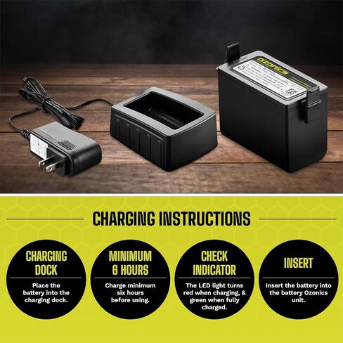 Ozonics Extended Life Battery - Smart Battery Technology for HR230, HR200, or HR150 Scent Eliminator - Enjoy Extended Scent Elimination for 10 Hours in Standard & 8 Hours in Boost Mode in Kuwait