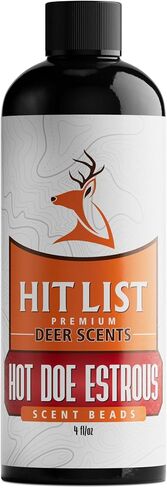 Hit List Seed® Hot Doe Scent Beads [4OZ] - Doe Scent for Deer Hunting - Versatile Application - Hunter Trusted Quality - Made in USA | Doe Scent for Deer Hunting in Saudi Arabia