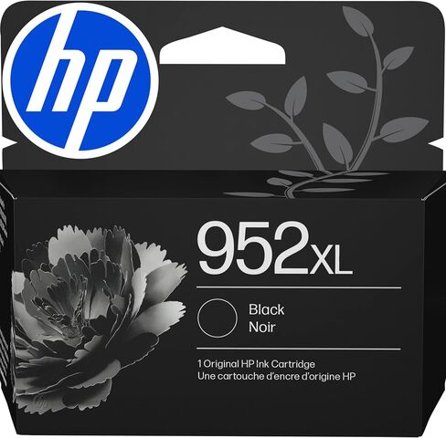 خرطوشة حبر سوداء عالية الإنتاجية HP 952XL | يعمل مع OfficeJet 8702، Pro 7720، 7740، 8210، 8710، 8720، 8730، 8740 Series | F6U19AN in Kuwait