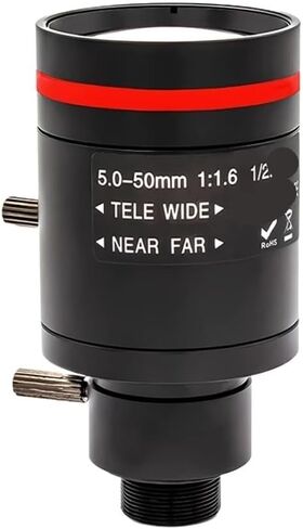 HD 5MP Varifocal M12 Mount Lens 50mm 1 2 IR Filter Manual and Zoom لكاميرا الأمن رؤية لمسافات طويلة in Kuwait