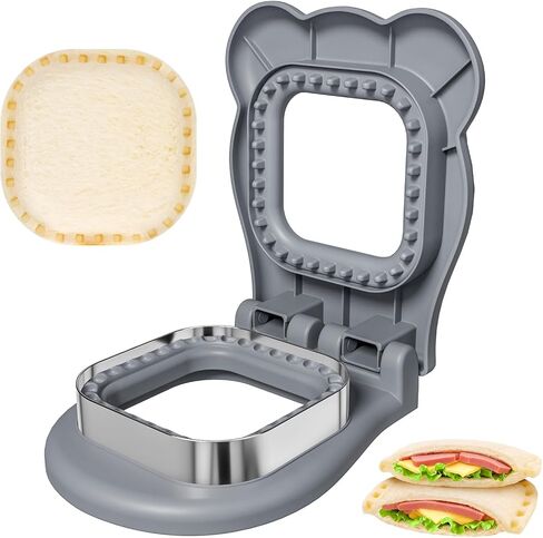 Sandwich Cutters for Kids Lunch, Breakfast Crustless Sandwich Maker | 3 Pack Sandwich Cutter and Sealer Cookie Cutter Bread Decruster Lunch Box Accessories for Kids Children Adult in Saudi Arabia