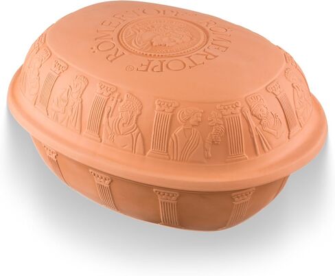 Romertopf Clay Roaster | Non-Stick Dutch Oven | Healthy Pot Cooking | Clay Baker | Versatile Cooking Vessel - 7.3 Quarts (7 Liters) For Up To 8 People in Saudi Arabia